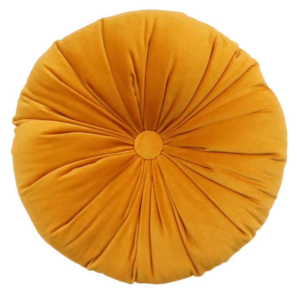 World Market Round Mango Tufted Throw Pillows
